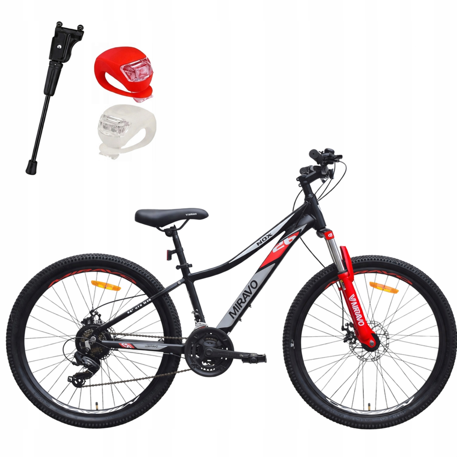 Kolo 26 Miravo Mtb Horský Hliník Tlumič Osvětlení Patka Bonus