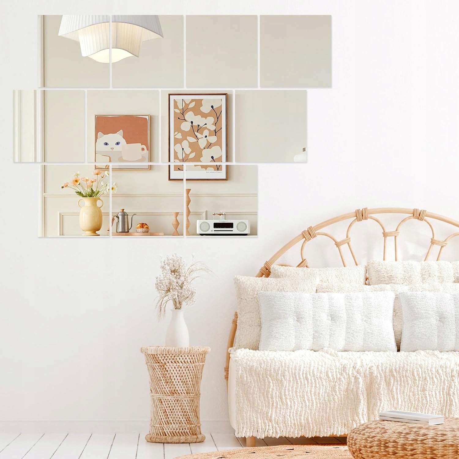 10x SAMOPRZYLEPNA PŁYTKA LUSTRZANA NAKLEJKA LUSTRO NA ŚCIANĘ KWADRAT ZESTAW Waga produktu z opakowaniem jednostkowym 0.74 kg