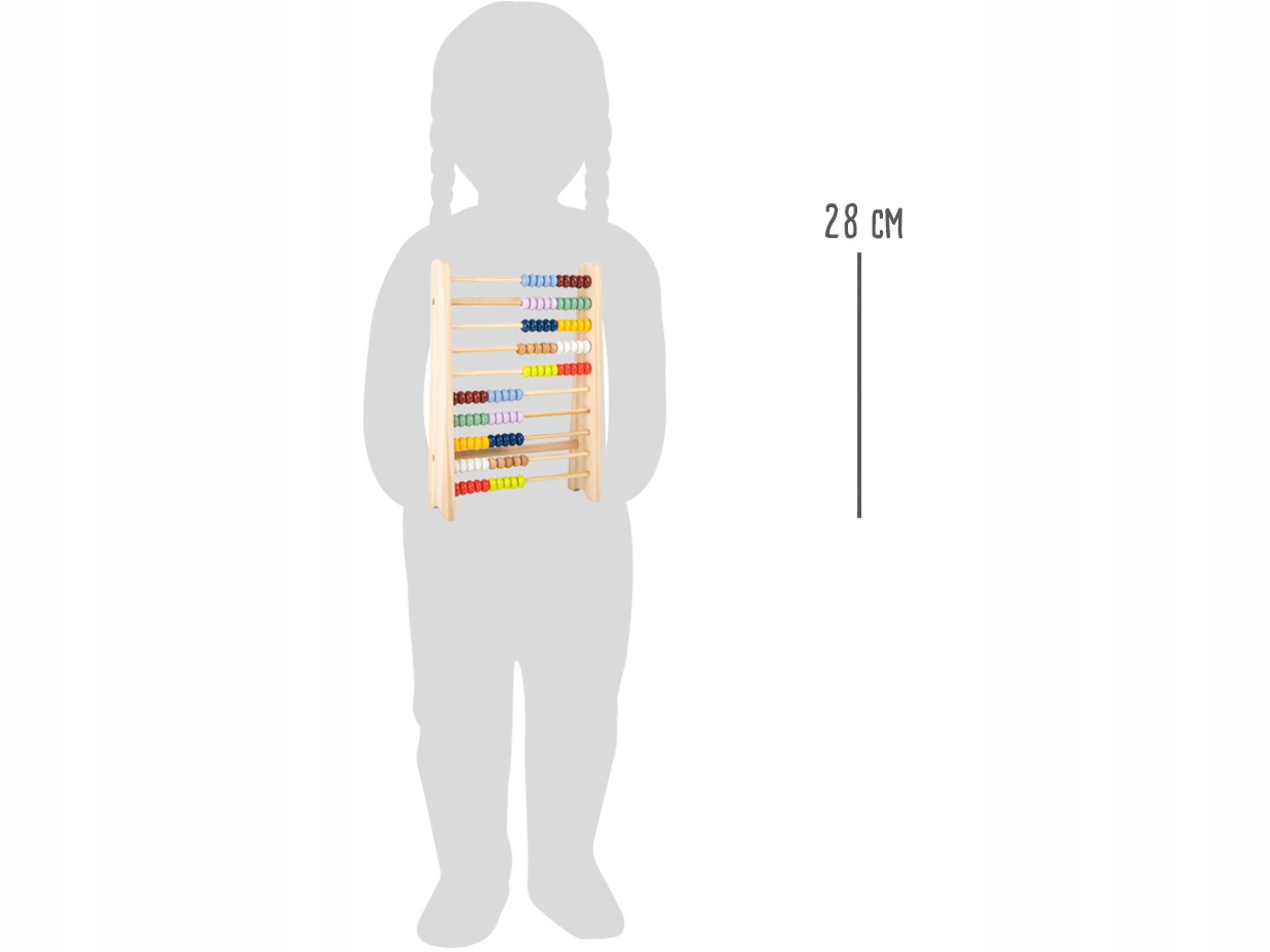 LICZYDŁO drewniane 28 cm - liczy do 10 MILIARDÓW Marka Small Foot