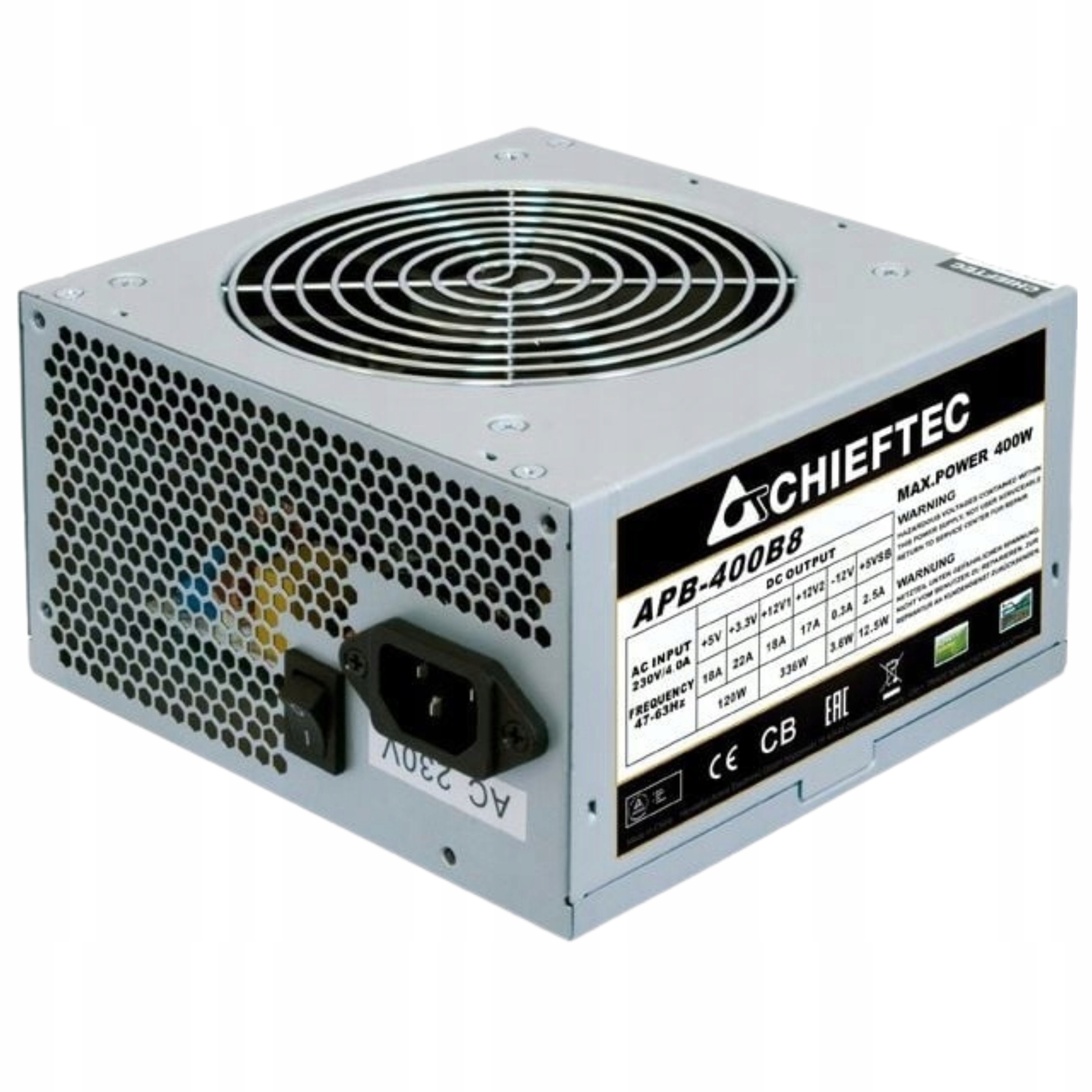Chieftec Zasilacz APB-400B8 400W Psu bulk