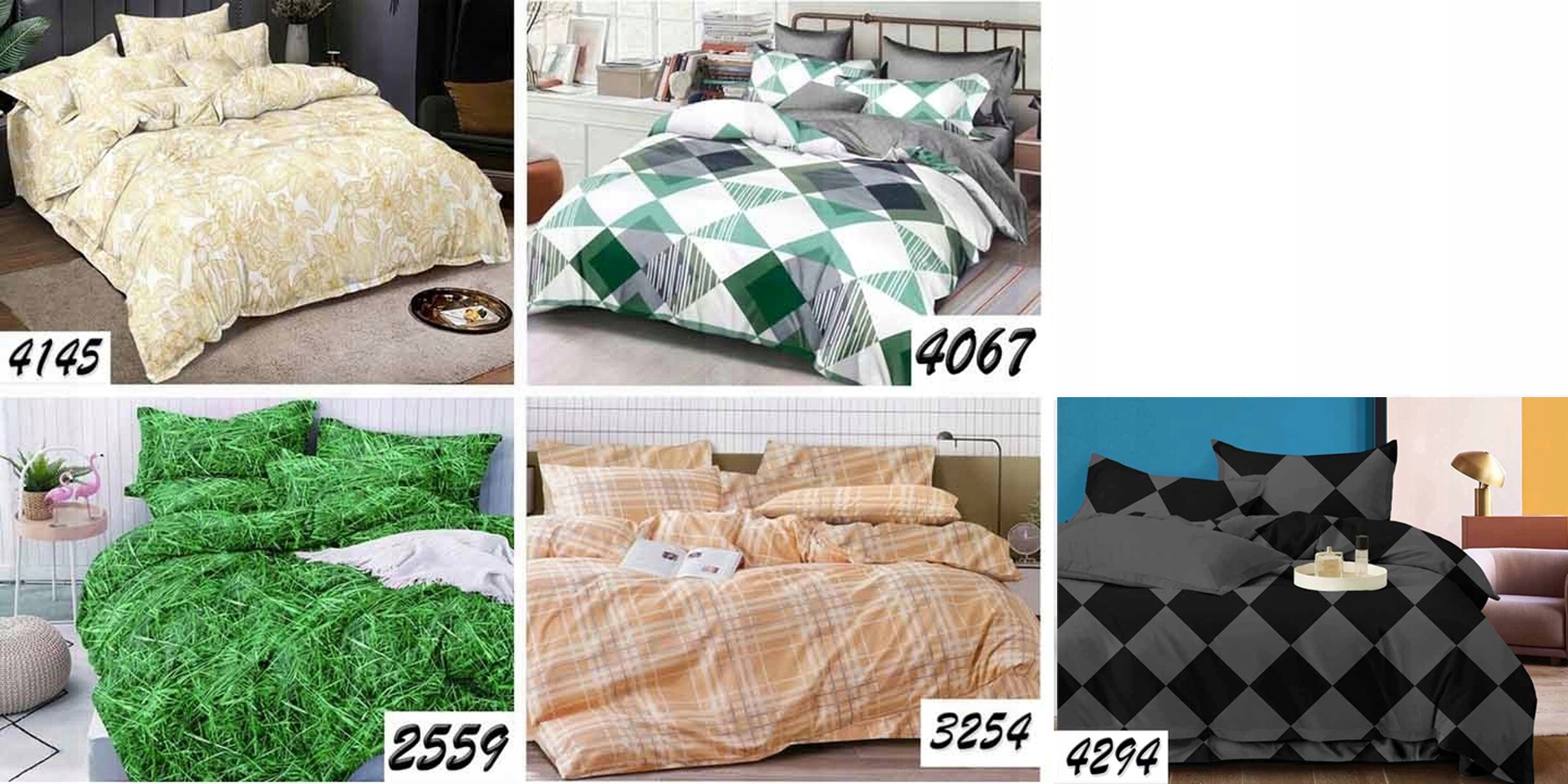 KOMPLET POŚCIELI 200x220 BAWEŁNA SATYNOWA POŚCIEL BAWEŁNIANA + 2x PODUSZKA Wymiary poduszki 70x80cm