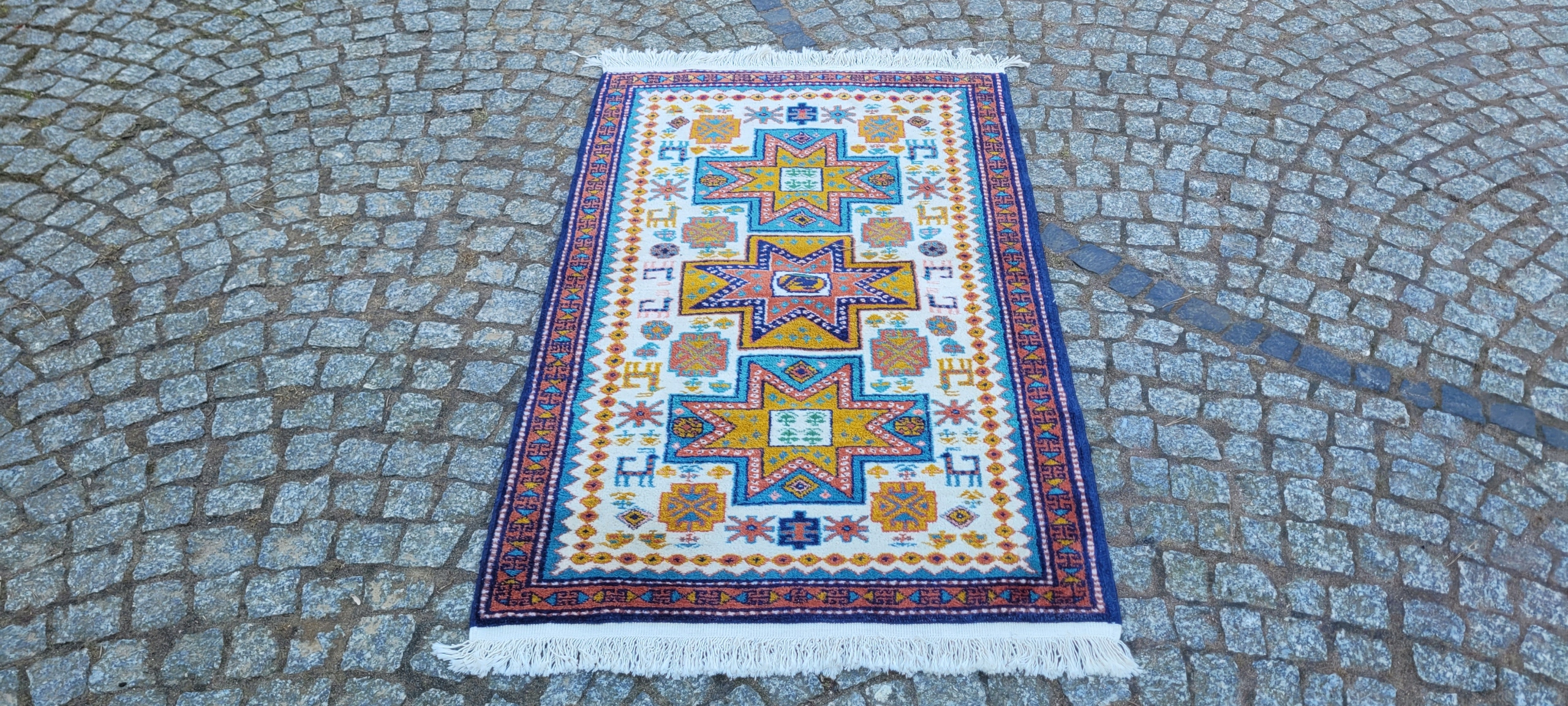 -70% KAŁKASKI DYWAN KAZAK R.TKANY AZERBEJDŻAN 82/140CM
