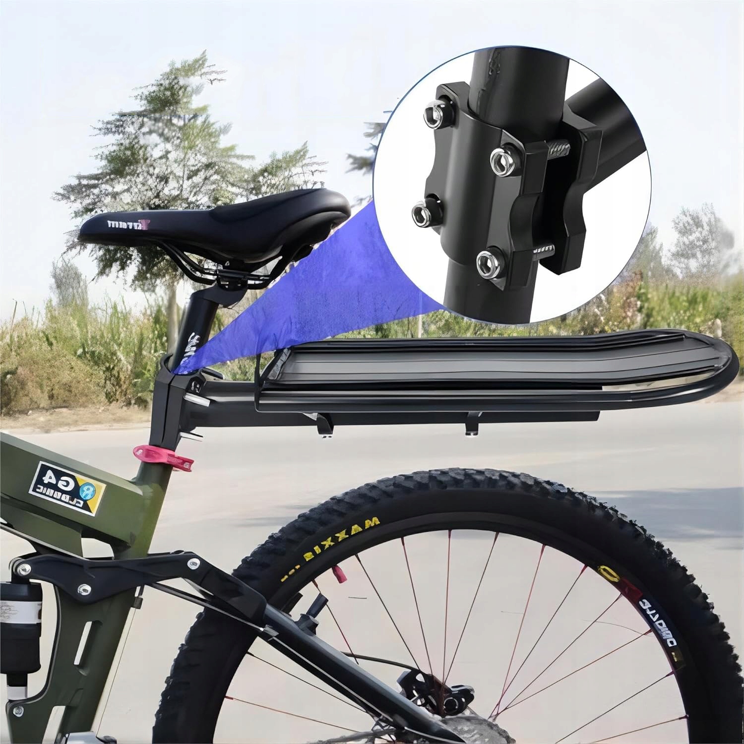 BAGAŻNIK ROWEROWY NA HAMULCE TARCZOWE, BAGAŻNIK DO ROWERÓW UNIWERSALNY Waga 530 g
