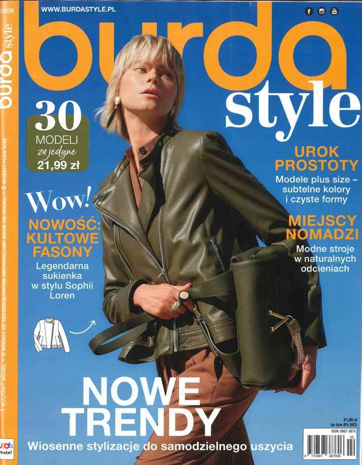 BURDA STYLE 2/2026 - lista modeli