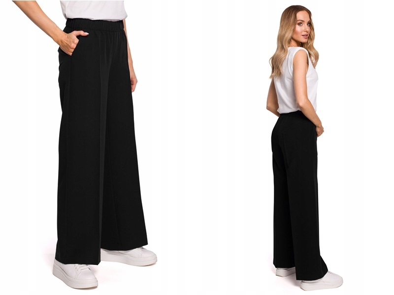 

Luźne szerokie Spodnie Damskie na gumie