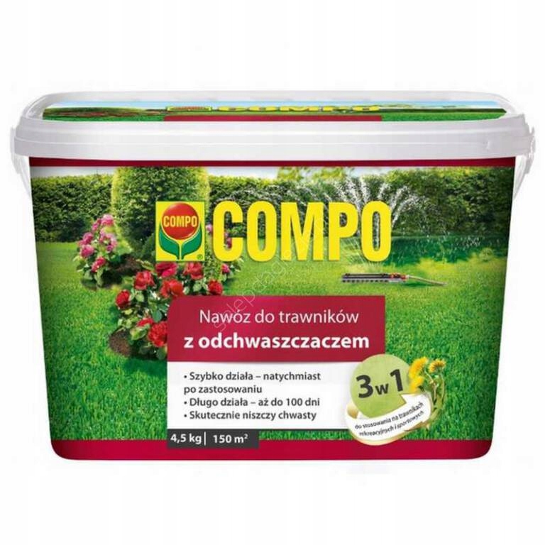 

Nawóz Compo Trawa z odchwaszczaczem 4,5kg 3 w 1