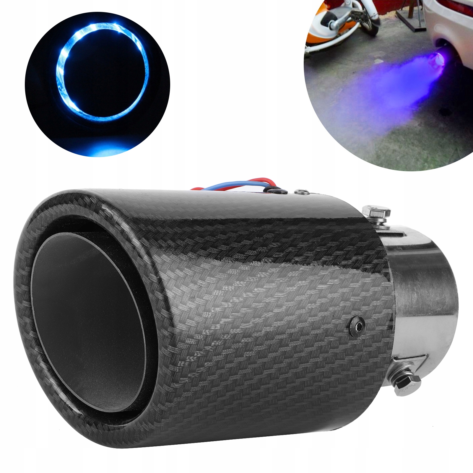 KOŃCÓWKA WYDECHU TŁUMIKA NAKŁADKA 63MM NA 65MM