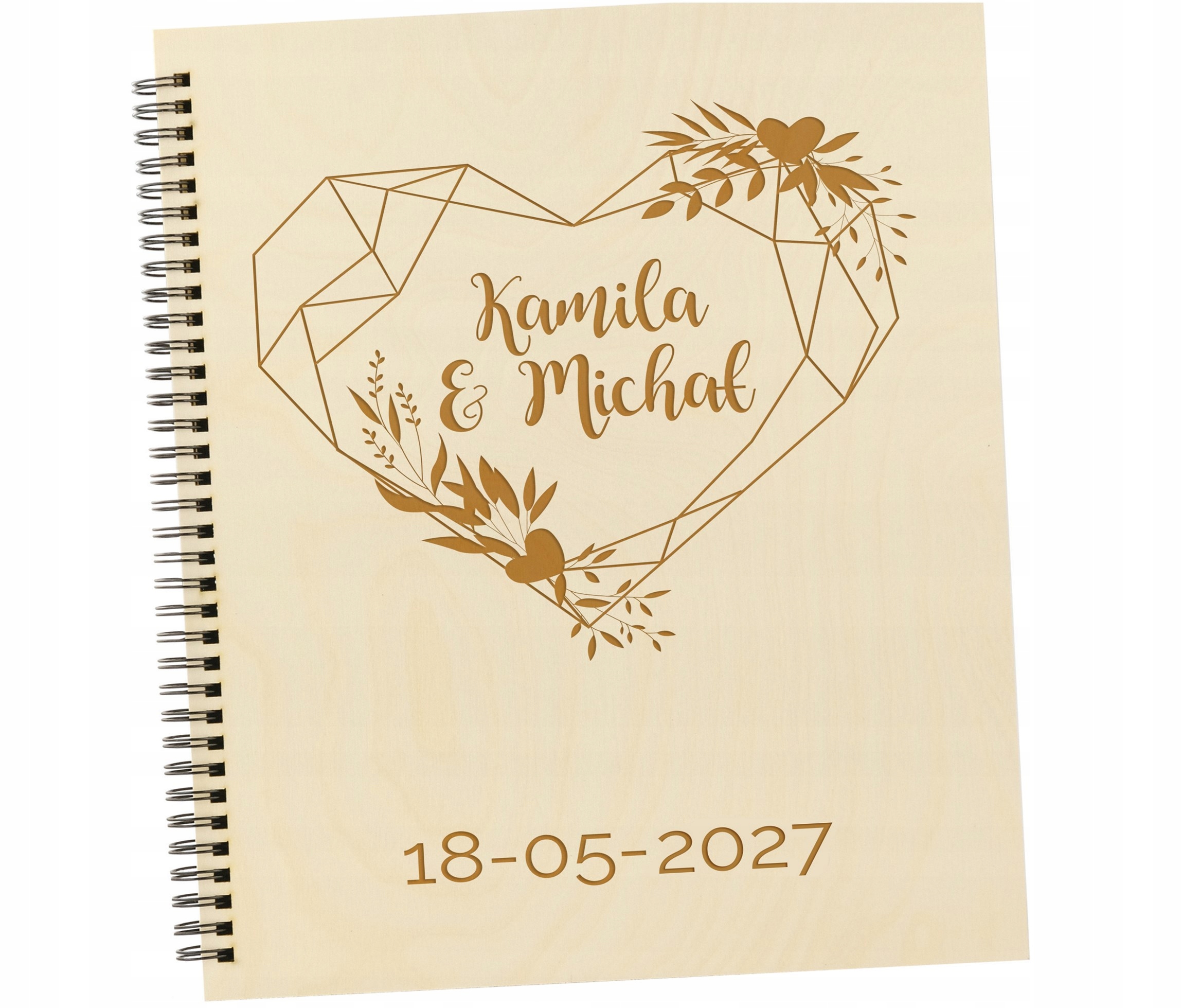 PERSONALIZOWANY ALBUM ZDJĘCIOWY NA ŚLUB DLA MAMY TATY PAMIĄTKA