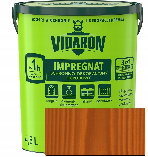 Vidaron Impregnat Ogrodowy R03 Mahoń 4.5L