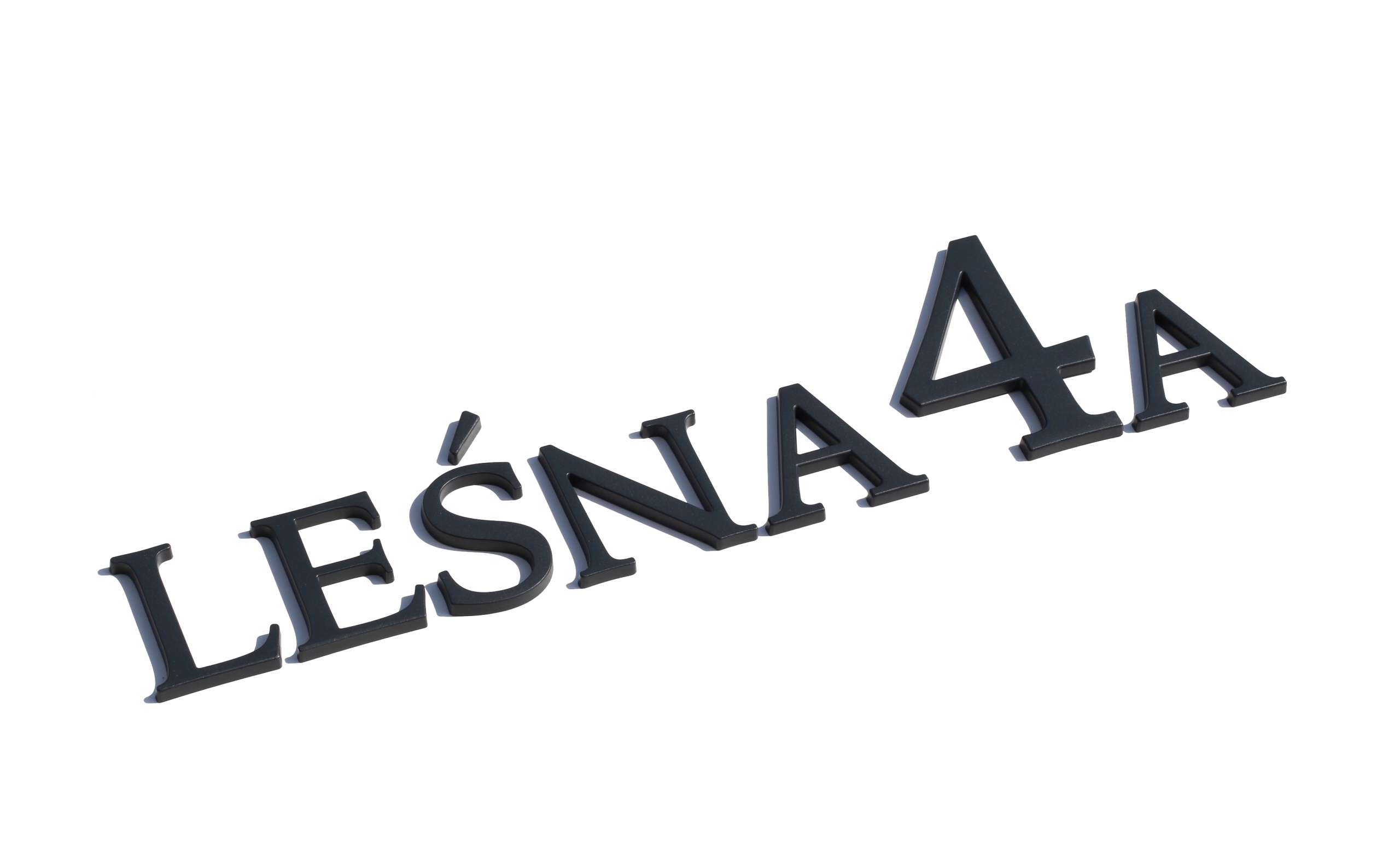 NAZWY ULIC ALU 10,5cm ULICA LEŚNA Kolor szary