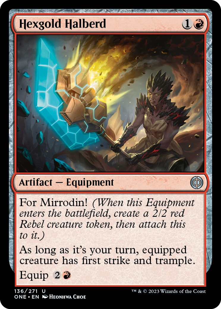 MTG 2x Hexgold Halberd (U)