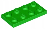 

Lego 3020 Płytka 2x4 zielona jasna Nowa (1g)