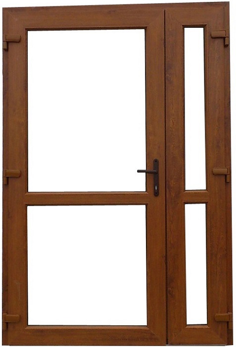 DRZWI ZEWNĘTRZNE PCV DWUSKRZYDŁOWE NA WYMIAR