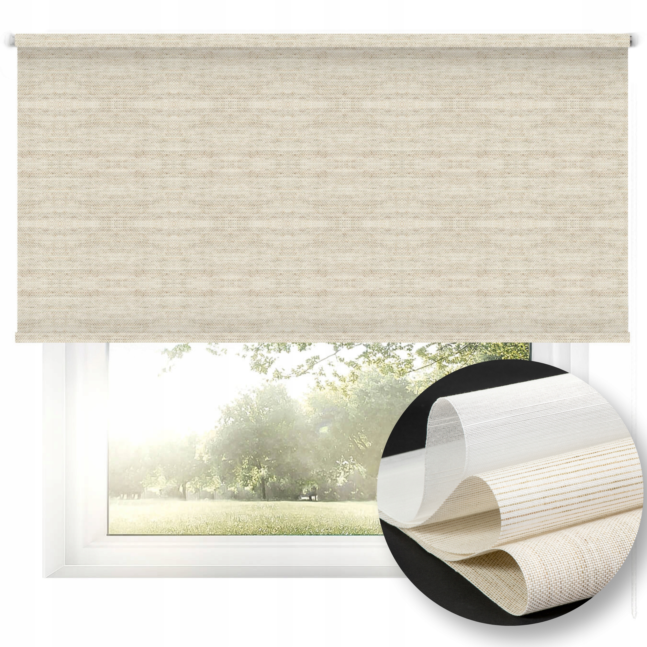 Slaměný nástěnný rolet Boho Polské Přírodní 100x170 Oeko-tex