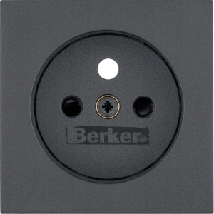 

Berker Kwadrat/B3/B7 Pokrywa gniazda 2p+z antracyt