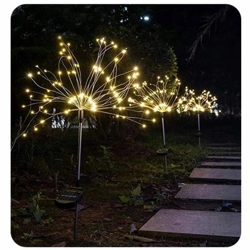 2SZT LAMPA SOLARNA OGRODOWA Dmuchawiec 150 ledów Średnica/szerokość 60 cm