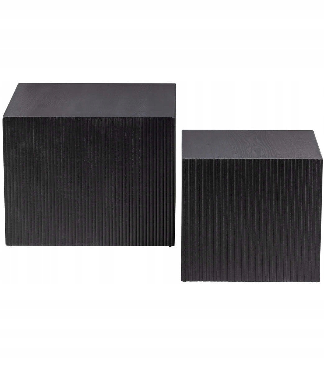 Sada stolíkov Sanne, čierna, Woood