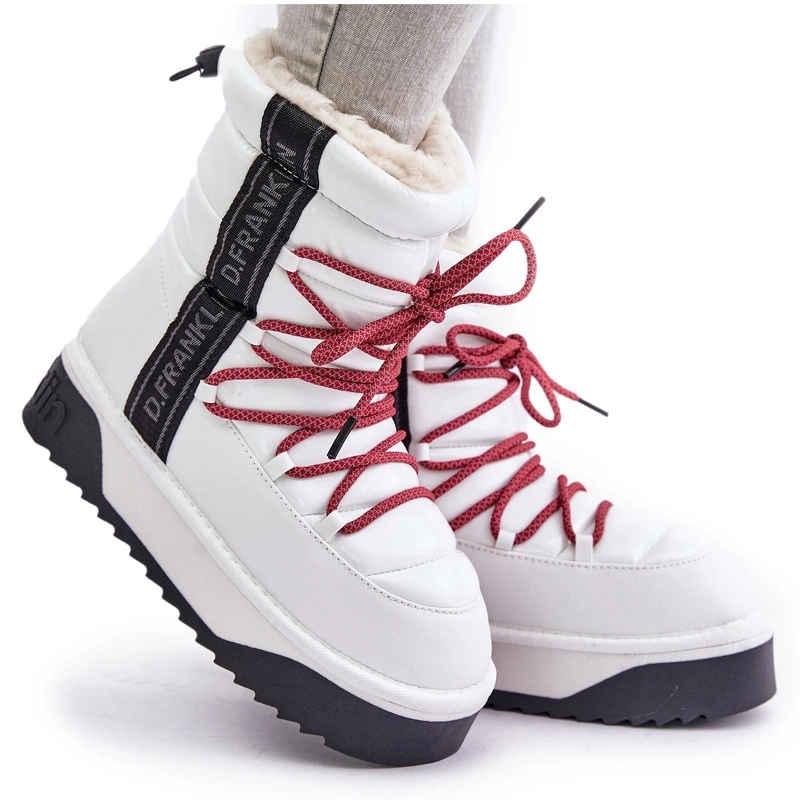 Dámské Voděodolné Veganské Sněhule D.franklin DFSH371007 Bílé 36