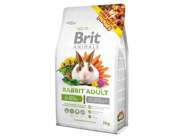 Levně Kompletní Krmivo pro hlodavce Brit Rabbit Adult 3 kg
