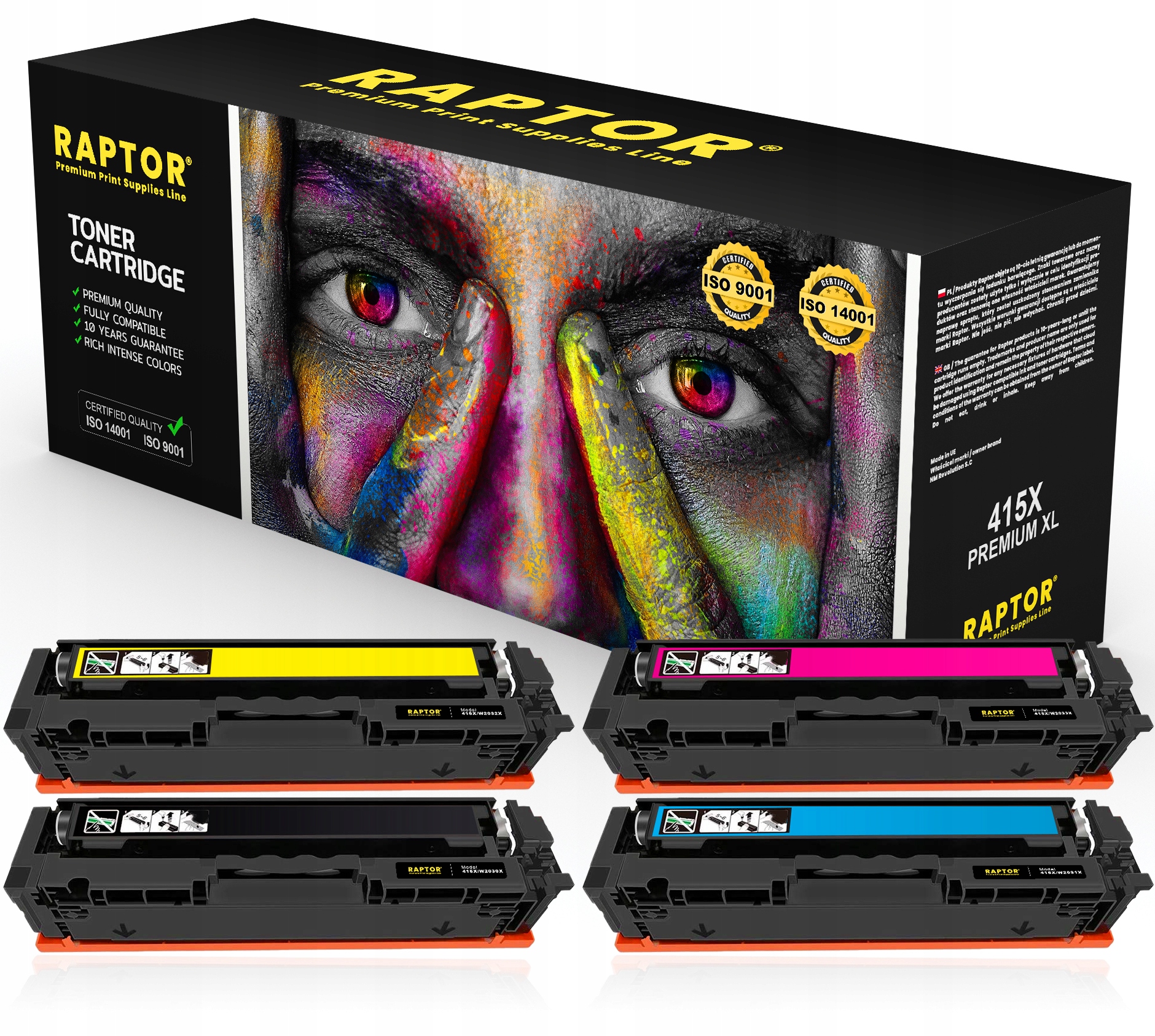 

4x Toner Do Hp Color LaserJet Pro Mfp M479dw 415X