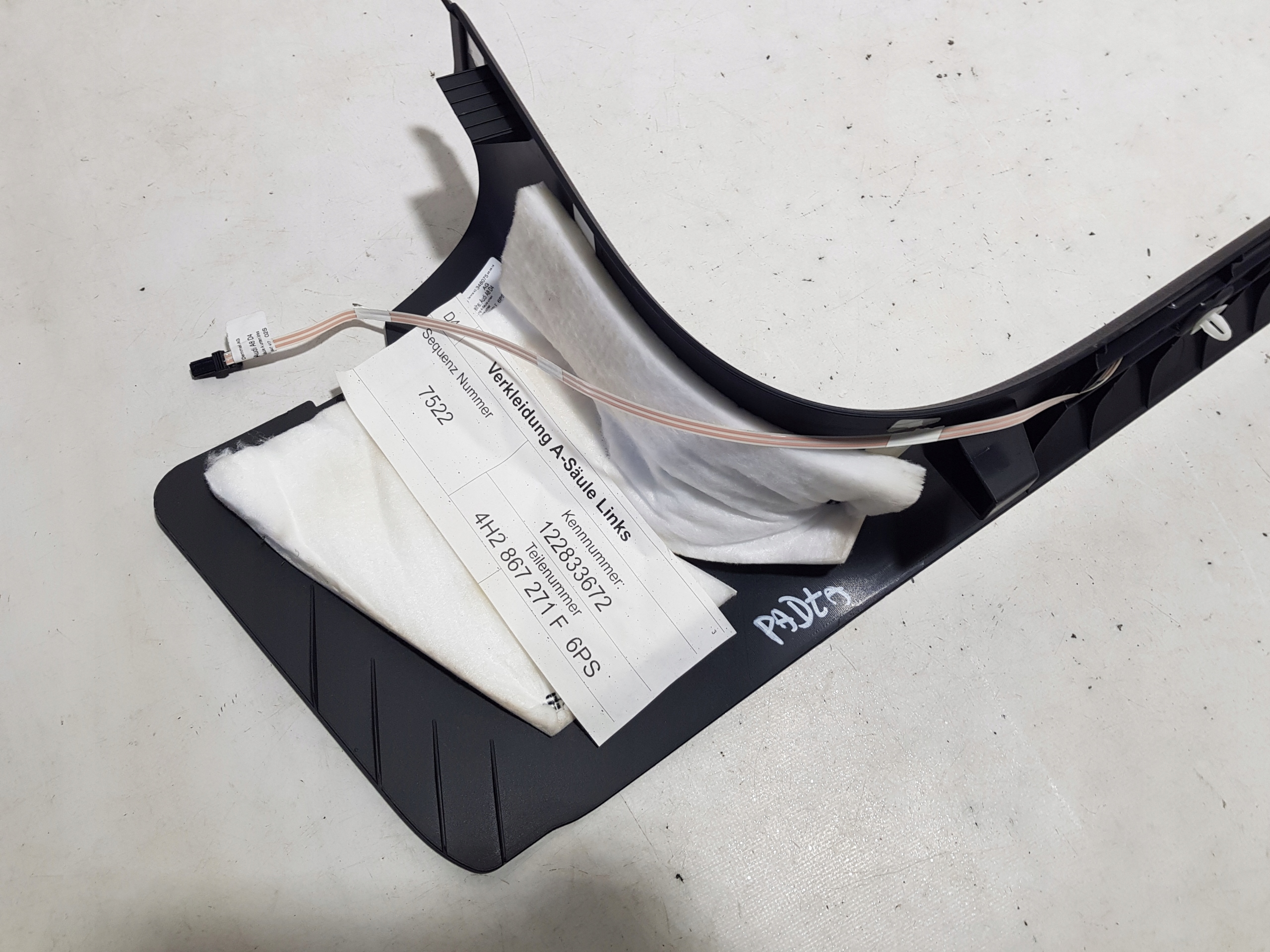 moulding cover cap of the threshold AUDI A8 D4 left front left front