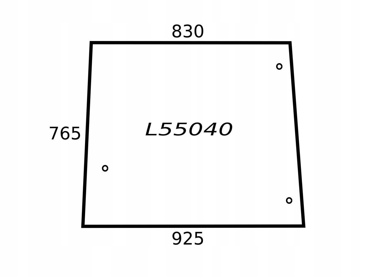 SZYBA BOCZNA JOHN DEERE L57977 L55040