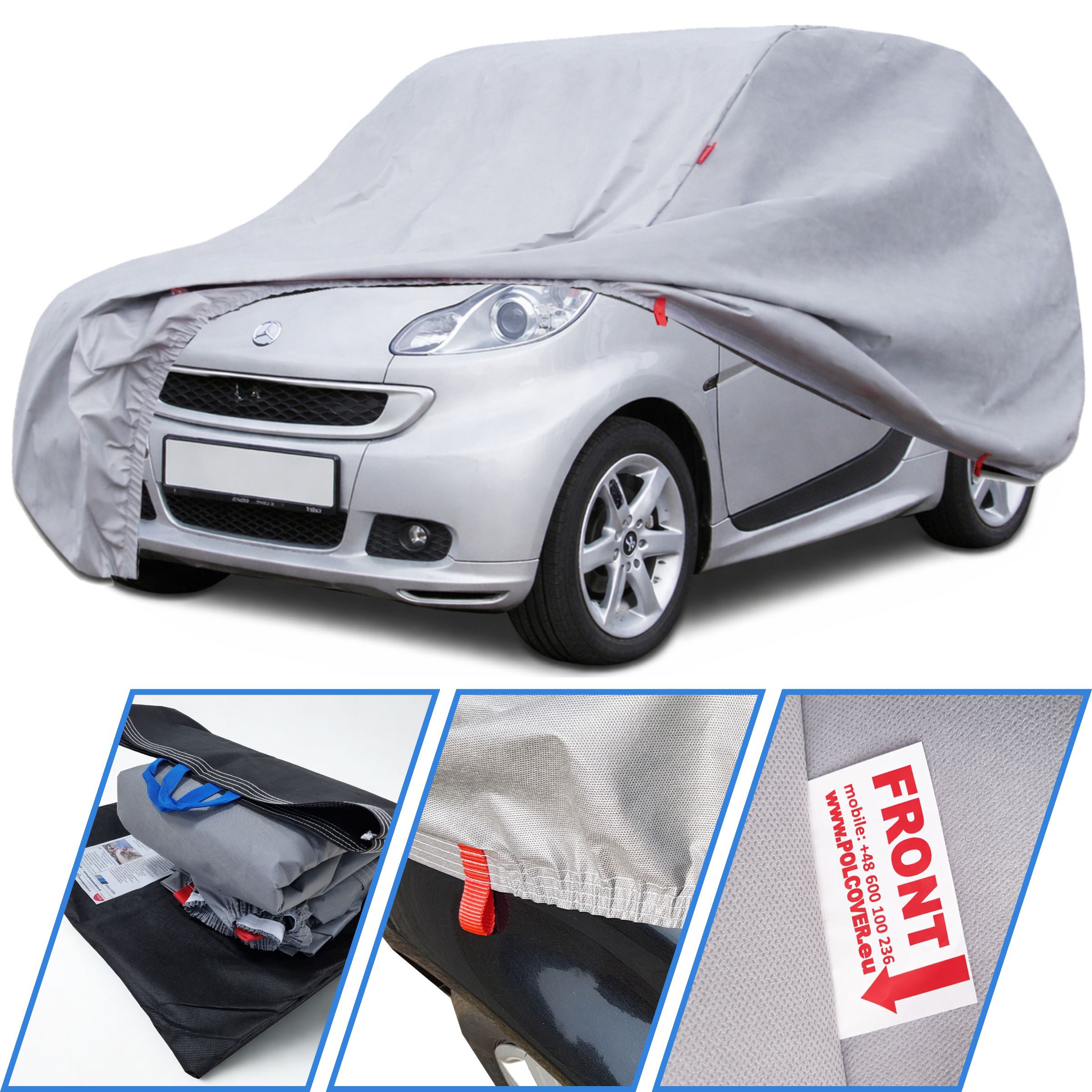 Pouzdro Na Auto Smart Fortwo I, II, III 3 Vrstvy Practic Polcover