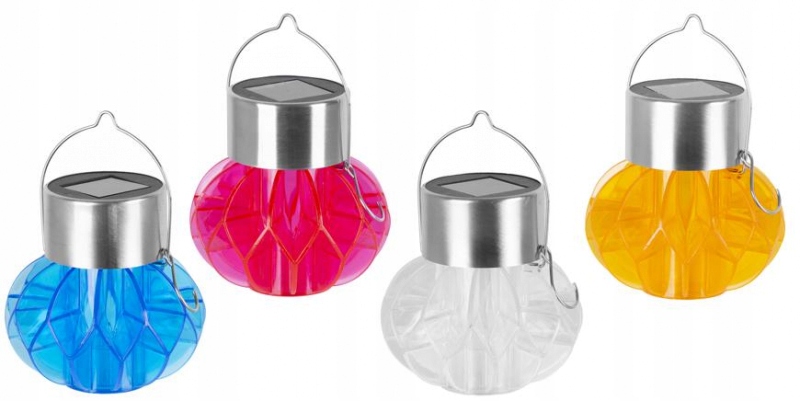 

Lampki Solarne Ogrodowe Solar 4sz Kolorowe Led 2w1