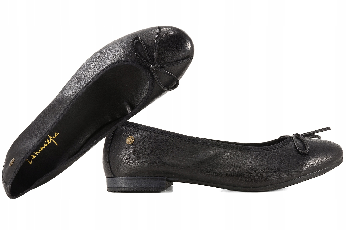 Maciejka P6800-01/00-0 Dámské Balerínky Polobotky Kožené Černé