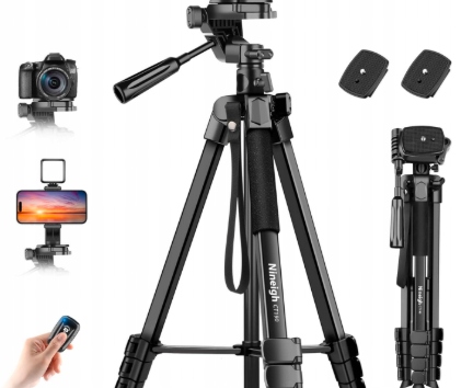 Stativ Pro Telefon Fotoaparát 190 cm Hliníkový Bluetooth Dálkový Ovladač Nastavitelný