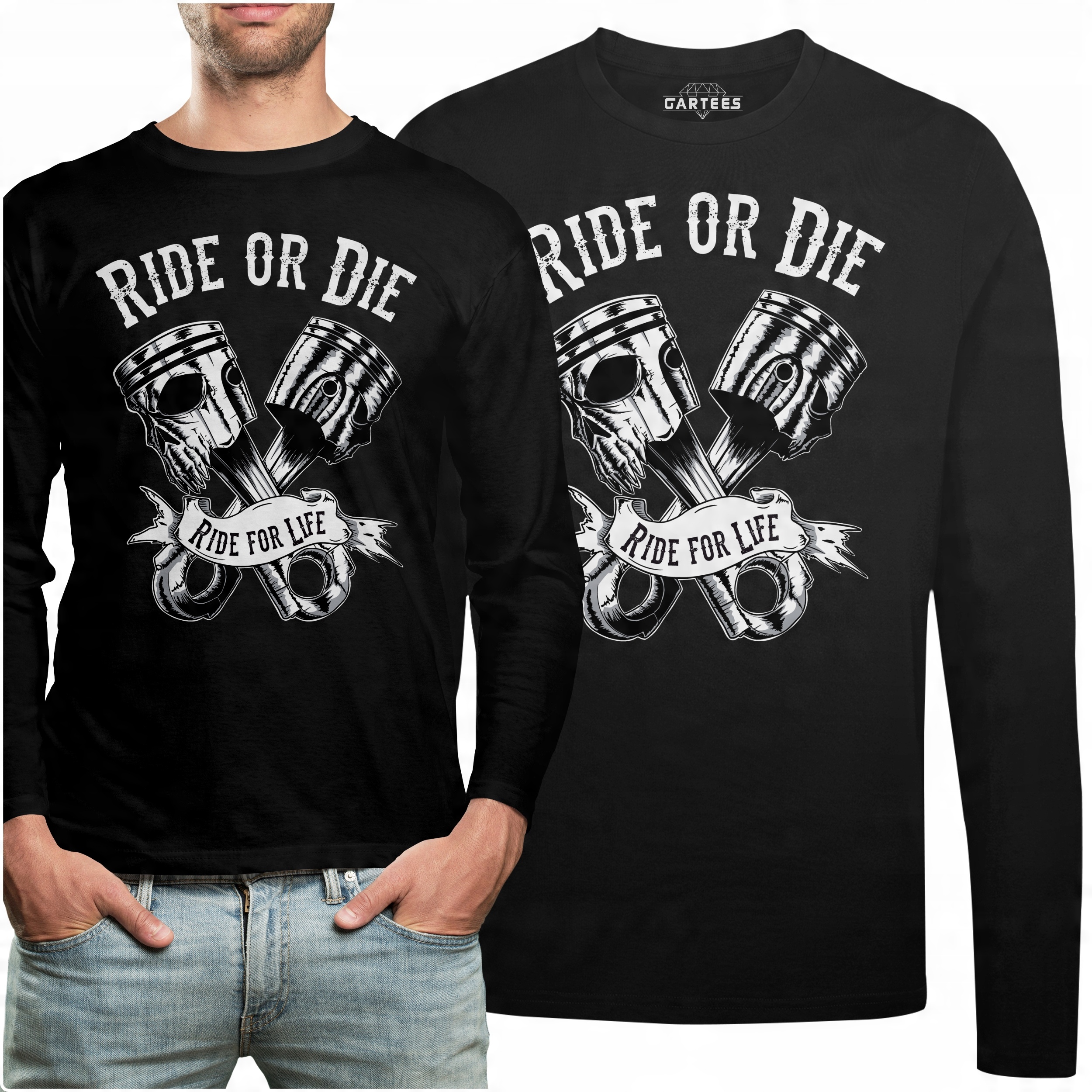 

Koszulka Long Napis Ride Or Die Ride For Life