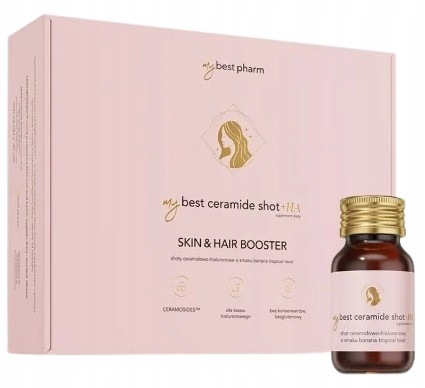 Mybestpharm MybestCeramide shot+HA o smaku banana tropical twist