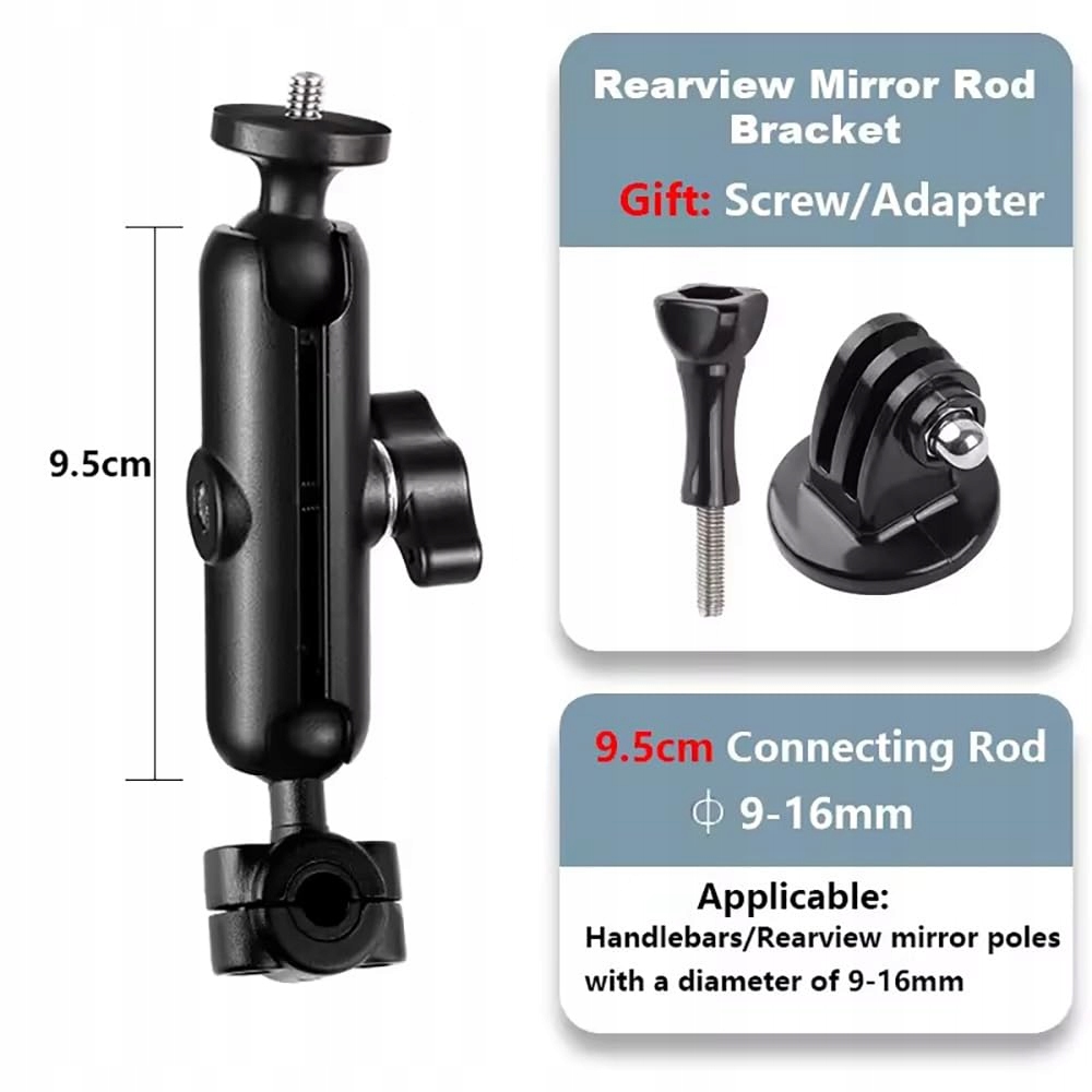 INSTA360 Uchwyt Do Kamery Akcji Magiczne Ramię 360 Stopni Aluminiowy Montaż — miniatura 4