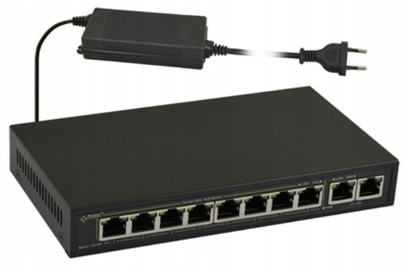 

Switch 10-portowy Pulsar SG108-90W do 8 kamer Ip
