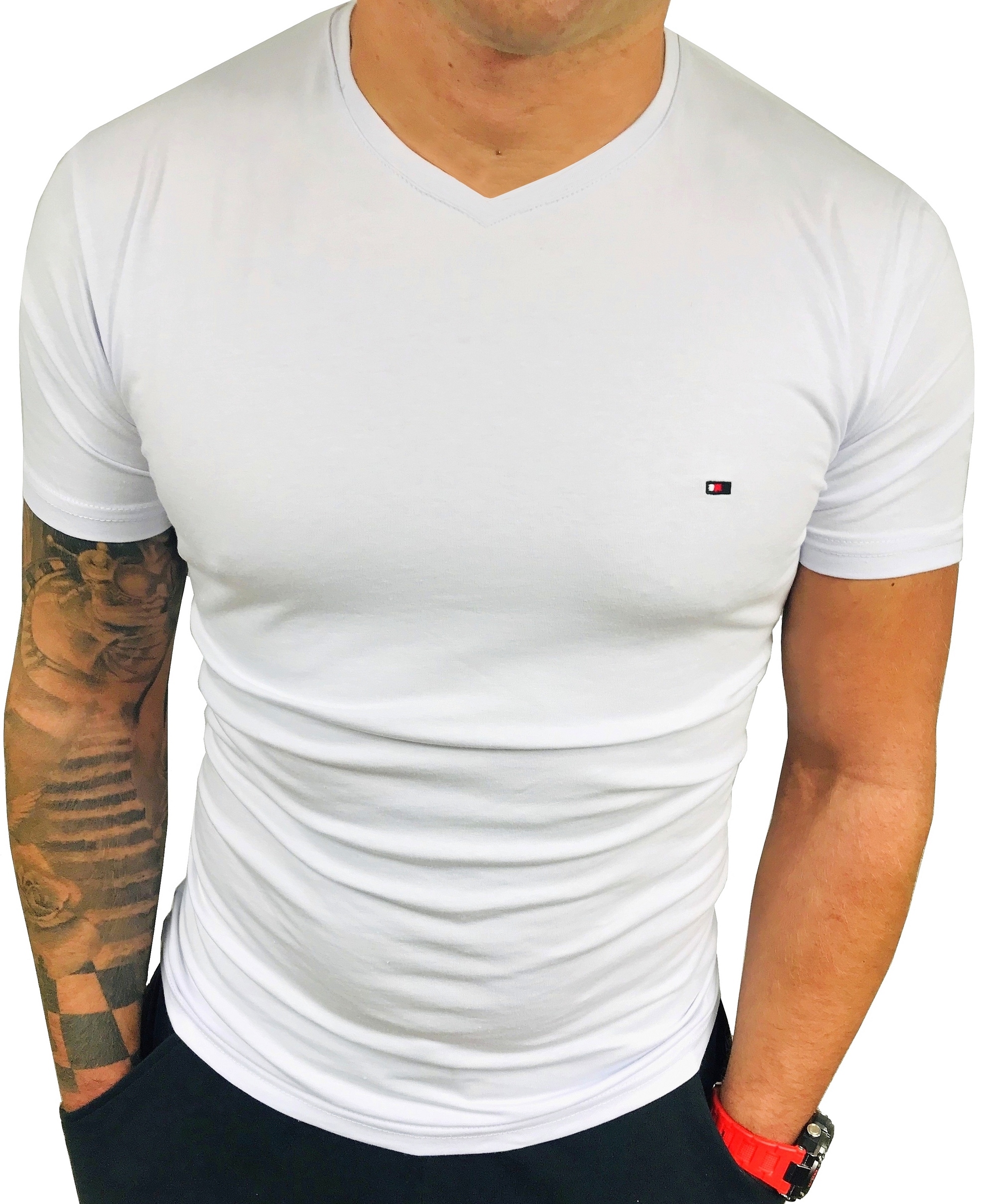 

T-shirt Męski Koszulka Tommy Slim Kolory