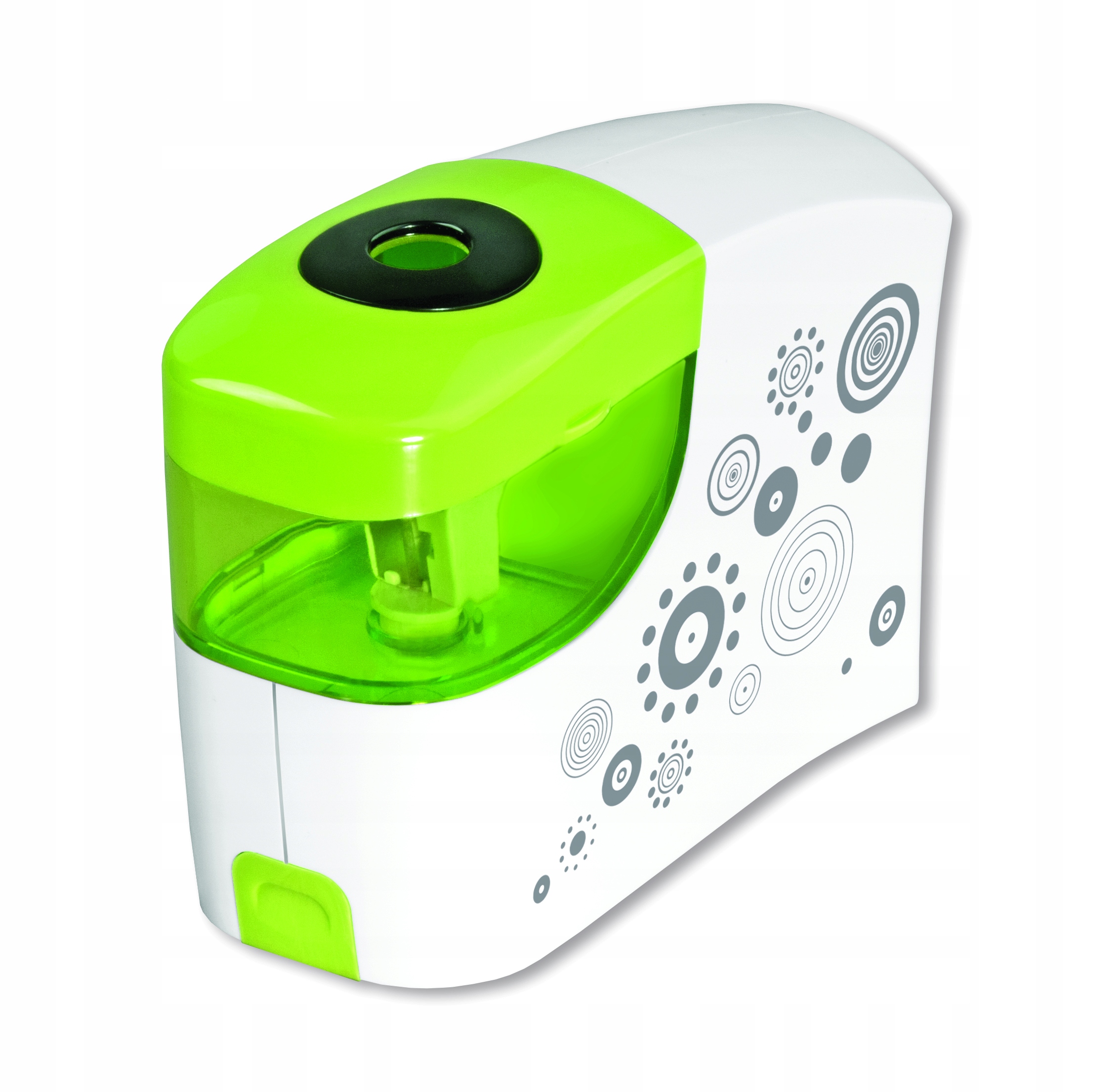 Temperówka Szkolna OSTRZAŁKA STRUGACZKA na baterie ziel.-biała KV900-ZB Lux Marka Tetis