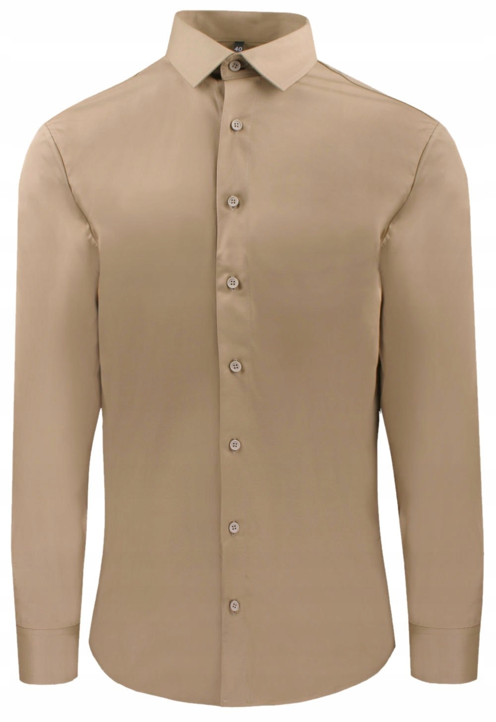 Jemně zeštíhlená (Slim) košile -Lanier-světle hnědá, béžová- 40/176-182