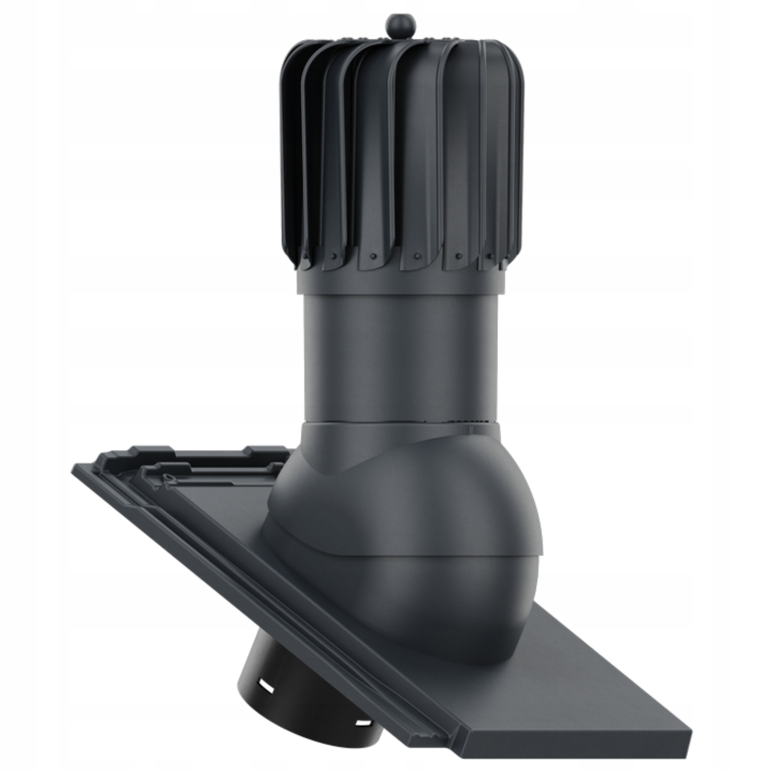 Orea 9 Šedá Antracit podlouhlá Otočná Větrací komín , průměr 150 mm