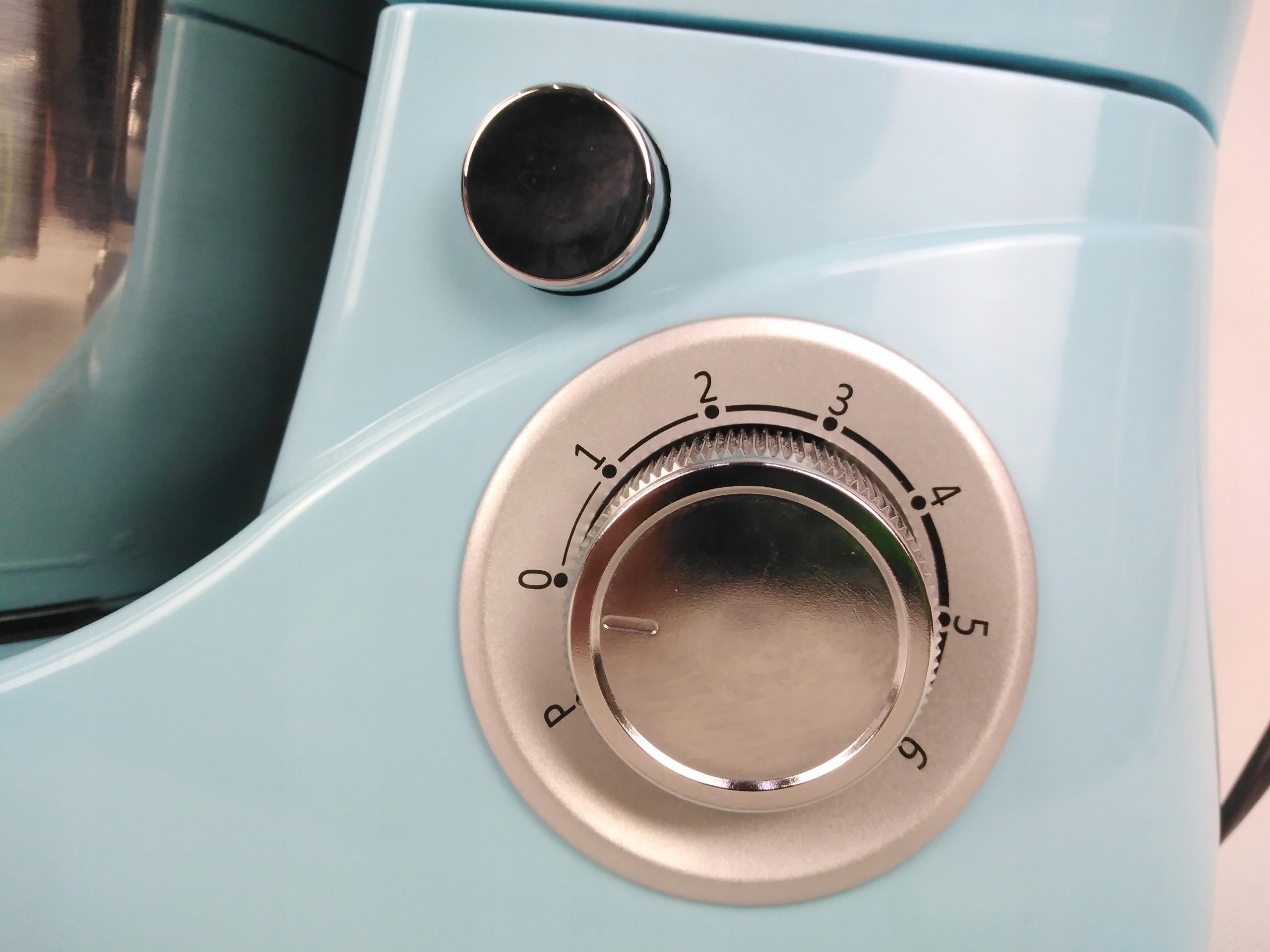 Robot kuchenny Zagniatanie ciasta 3 mieszadła misa 5 l Niebieski Rodzaj regulacji obrotów płynna