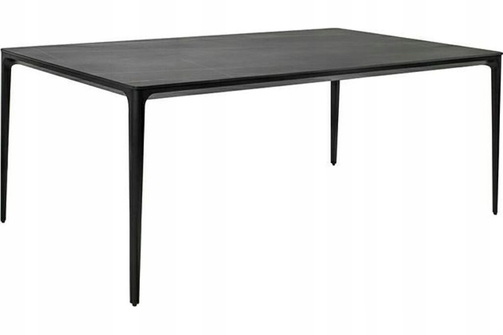 Stół ceramiczny Slim 140 x 80 cm Czarny solidny