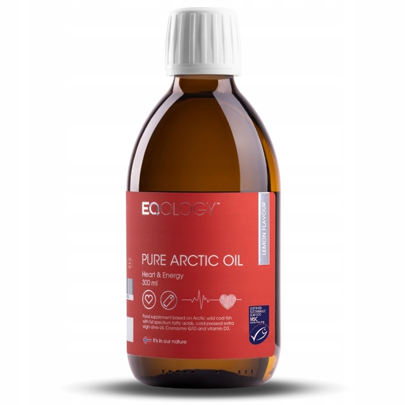 Eqology Pure Arctic Oil Heart & Energy 300 ml Olej Omega-3 z koenzymem Q10