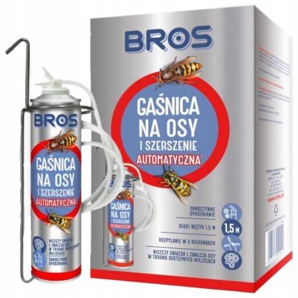 

Bros Automatyczna Gaśnica Na Osy Szerszenie 400ml
