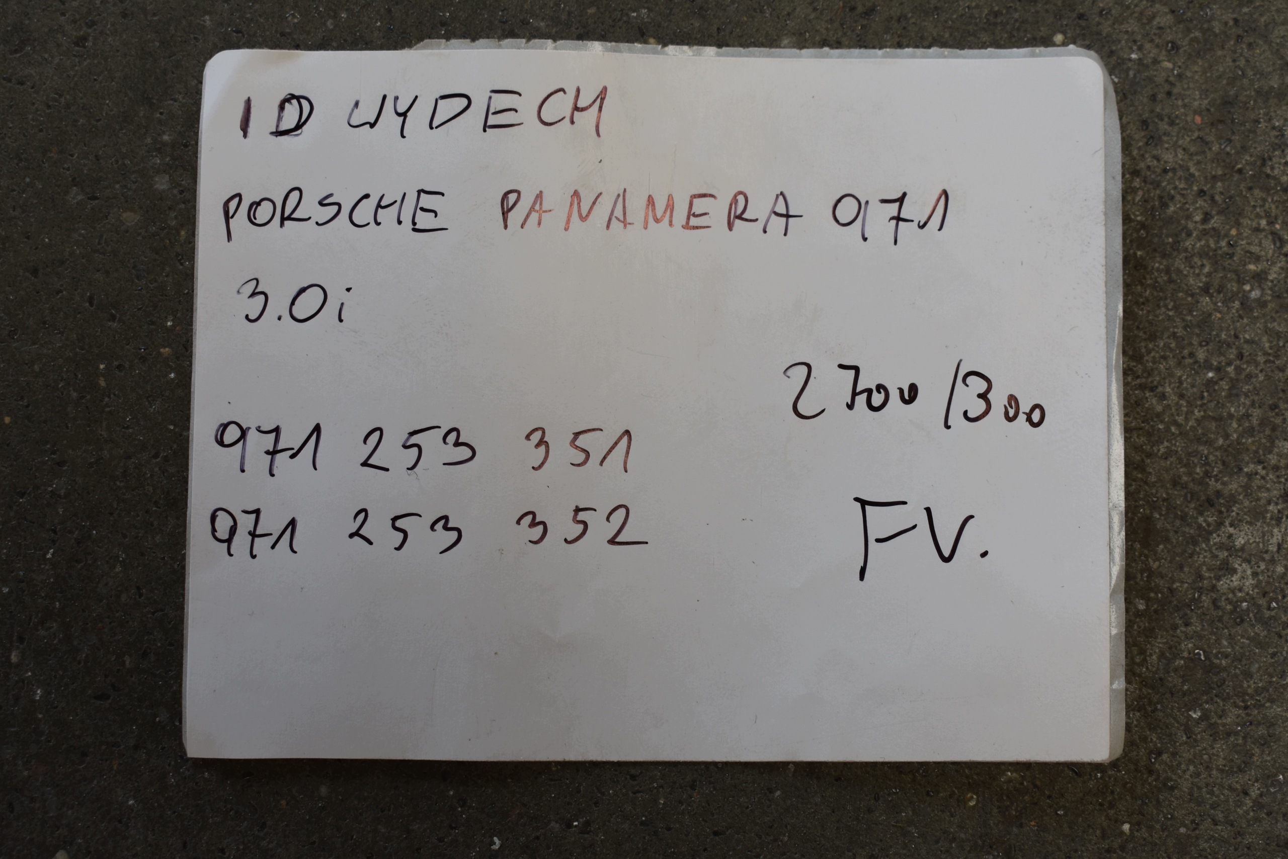 IDEALNY Échappement PORSCHE PANAMERA 971 3.0 et 1