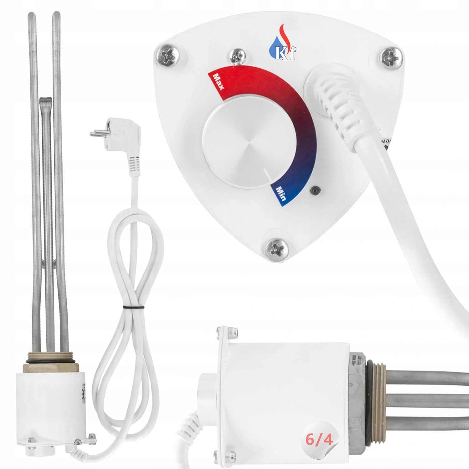 Univerzální Ohřívač Pro Bojler Galmet Kospel Biawar 6/4" Cal DN40 3000W 3kW
