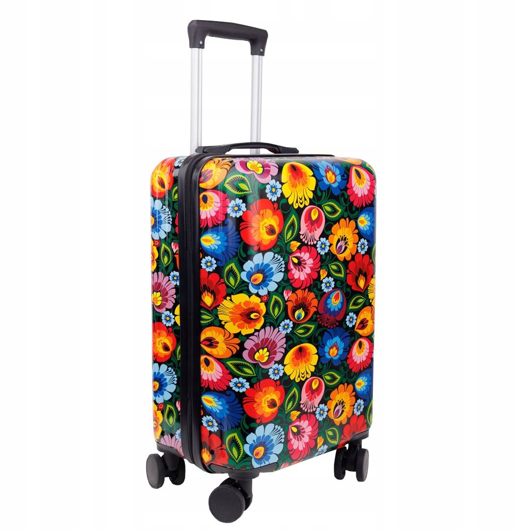 Malý kabinový kufr Folkstar s digitálním zámkem na otočných kolečkách