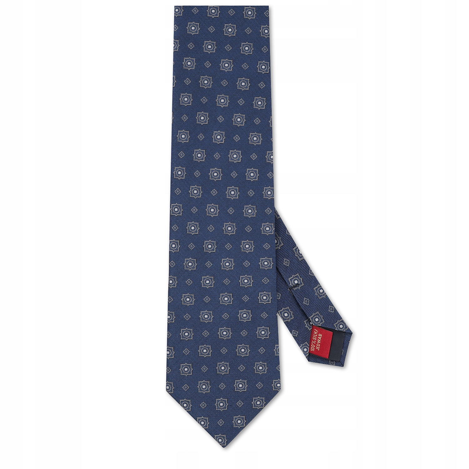 Tmavě modrá pánská kravata s geometrickým vzorem Pako Lorente One Size