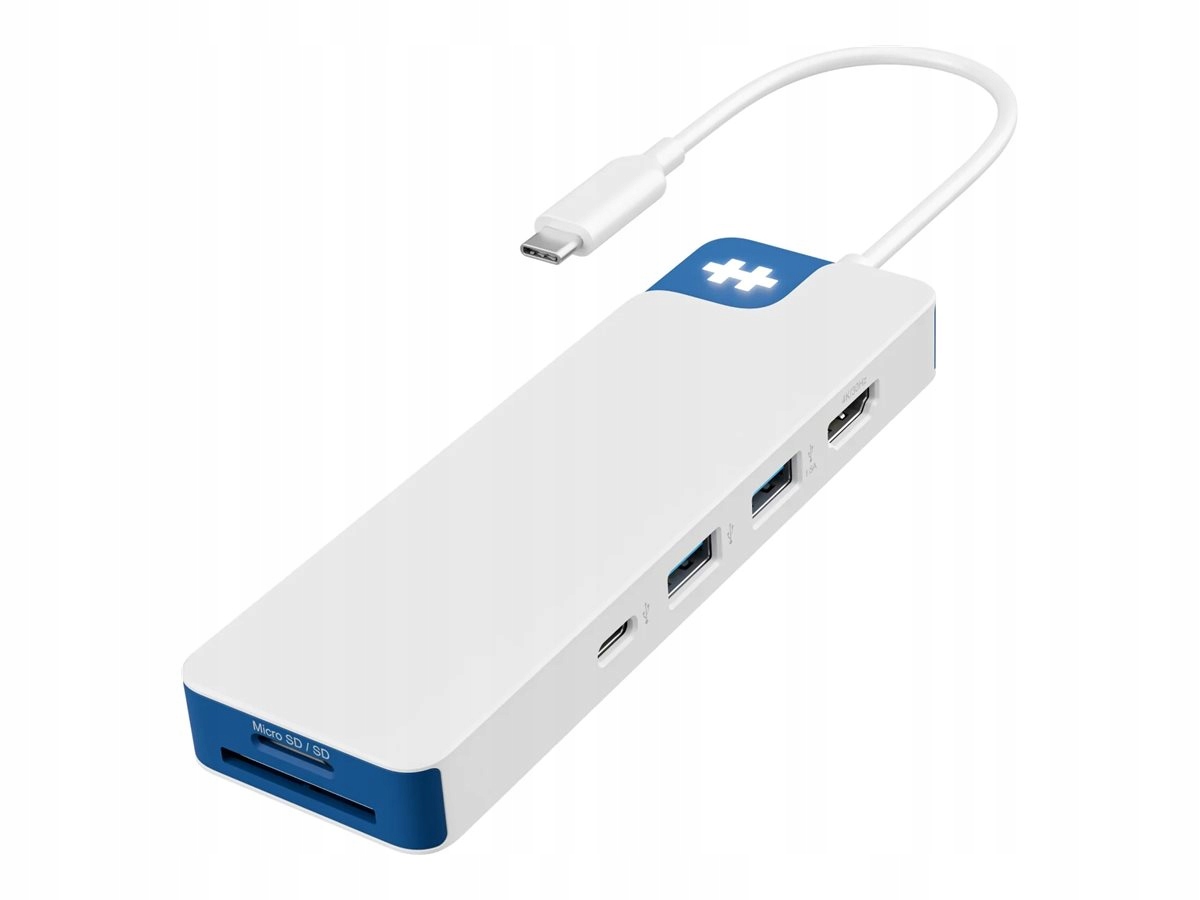 HyperDrive Flex Ultra 8 Portowy Hub Usb-c Biało-Niebieski