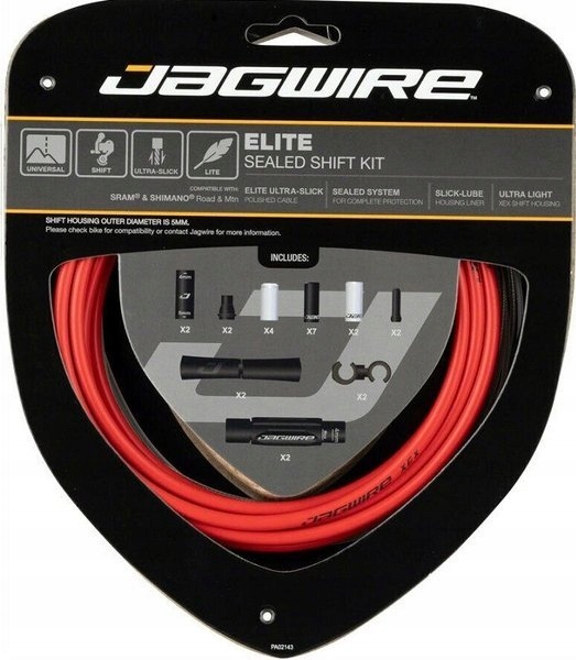 Jagwire przerzutkowy Elite Sealed Shift czerwony