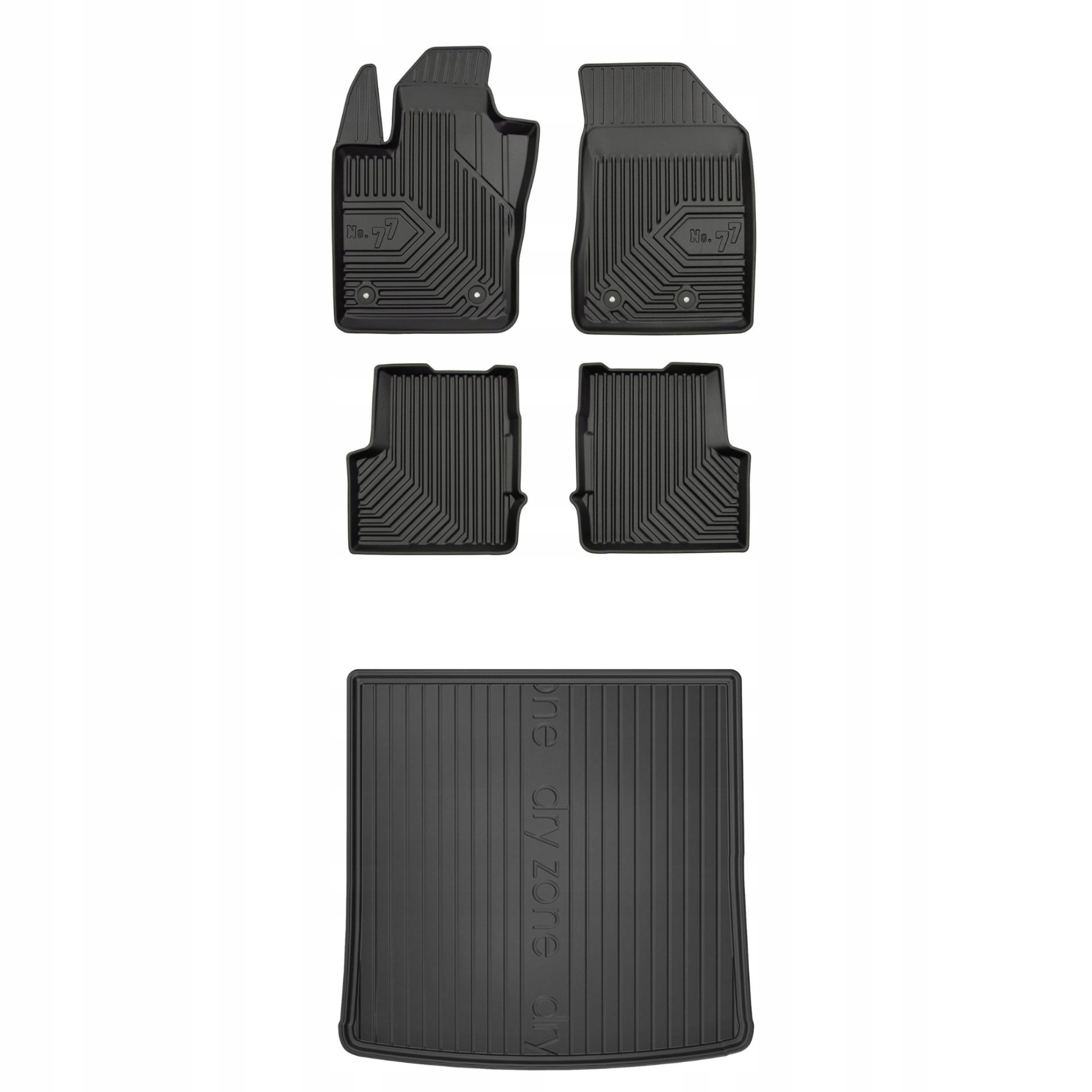 Sada gumových koberců a rohože pro Audi A4 B6 00-06