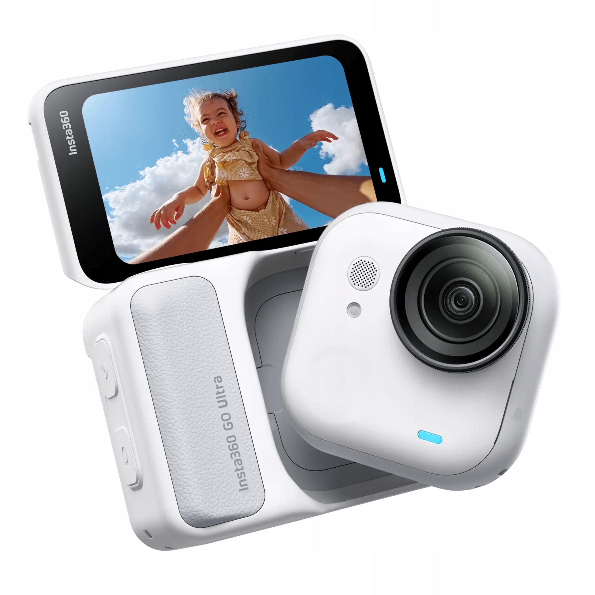 Športová kamera Insta360 Go Ultra 4K 60FPS, Wi-Fi, Bluetooth, biela